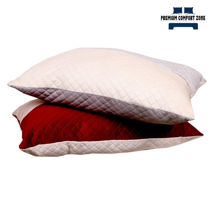 Premium Comfort Zone Polyfiber Filled Premium & Comfortable Pillow 1 pc (17 x 27 in) Red