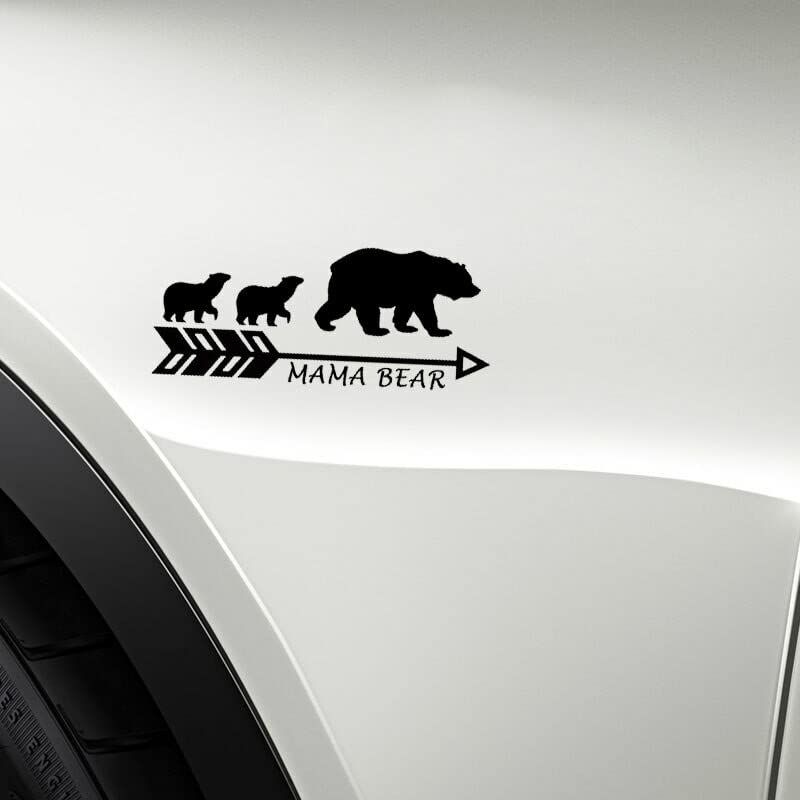 GADGETS WRAP Vinyl Wall Decal Sticker Mama Bear Vinyl Lovely Motorcycle Mother Bear Car Sticker