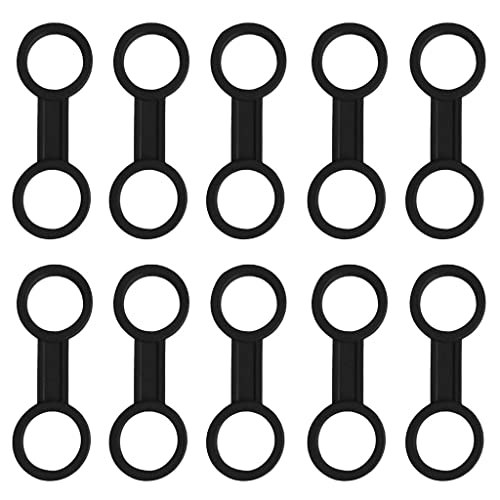 LOOM TREE® 10pcs Universal 1" Scuba Diving Flexible Silicone Snorkel Keeper Holder | Water Sports | Scuba & Snorkeling | Other Scuba & Snorkeling