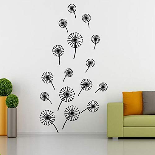 Dandelion Flower Self Adhesive VinylWaterproof Decorative Wall Stickers for Hall, Bedroom, Kitchen and Furniture