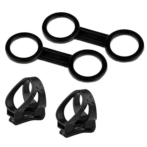 THE STYLE SUTRA®4 Pieces Universal Scuba Diving Snorkeling Mask Snorkel Keeper Clip Retainer