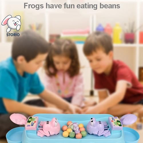 Storio Hungry Frog Indoor Games | Board Games | Toys for Kids | Multiplayer Games | Puzzle Games | Gift for Kids | Frog Games for Kids- 2 Players Game