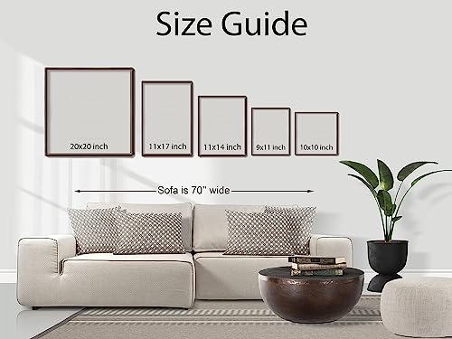 GADGETS WRAP Printed Photo Frame Matte Painting for Home Office Studio Living Room Decoration (11x17inch Black Framed) - Line Art III Poster