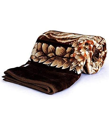 ALCITIC HOME Woollen Blend Self Design Double Bed Blanket for Winter.