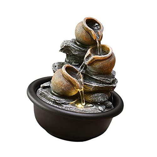 BNF Indoor Waterfall Fountains Mini Waterfall Flowing Water Ornament Waterscape Style B