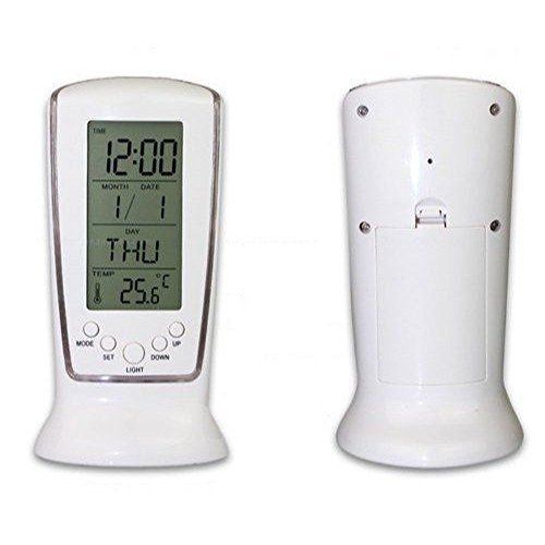 ONE STOP SHOP Square Clock 510 Digital Alarm Temperature Calender Table Clock