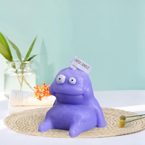 SAZ DEKOR Funny Scented Candles Gifts Decorative Candles for Anniversary Office Bedroom Violet 6cm