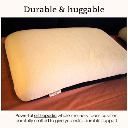 Truly Sofas Orthopedic Powerful Whole Memory Foam Pillow - The Dreamy Blend (24x116x4.5 Inch)