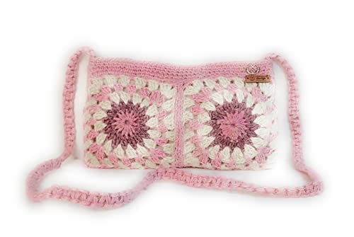 Divulge Square Crochet Purse (Pink)