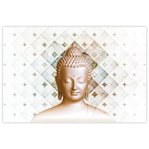 Indianara Rolled Sparkled Gautam Buddha Art Print for Room Décor Digital Reprint 36 inch x 24 inch Painting (10745PST)