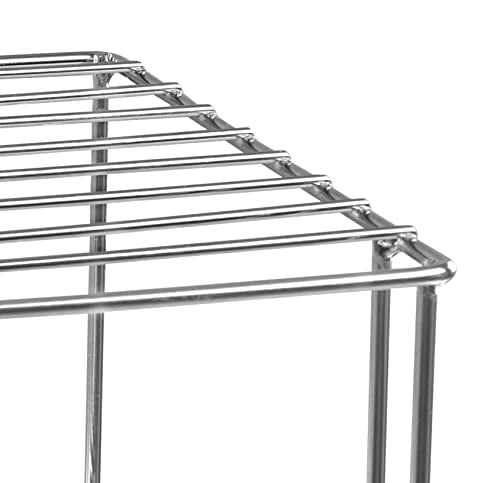 kiosk Kitchen Storage Rack, 3 Tier, Stainless Steel, for Pantry, Countertop and More