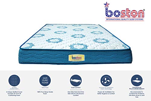 Boston Classic 6 Inch Orthopaedic Dual Comfort King Size Mattress (72 x 70 x 6 inch)