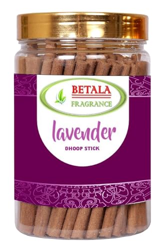 Betala Fragrance Lavender Flavour Dhoop Sticks, Pack of 200 g Dhup Stick with Holder Stand (200 Gm)