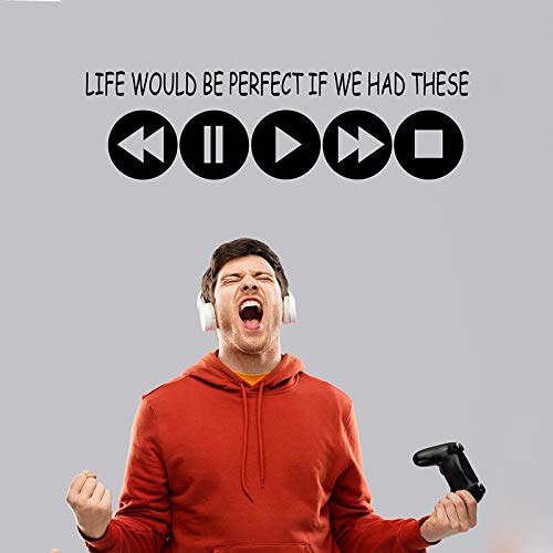 GADGETS WRAP Vinyl Decal Sticker Video Game Life Would Be Perfect (Item Finish Size : 124cm x 36cm)