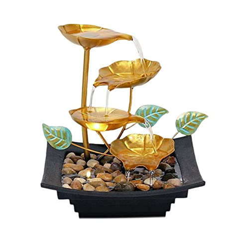 ATORSE® Desktop Waterfall Fountain Indoor Relaxation Tabletop Fountain for Bedroom