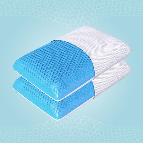 The Sleep Company SmartGRID Premium Hybrid Pillow| The Ultimate Pillow Ever Designed by Science, No Pressure Support, Cotton| White (24x16x5 Inches) (66x40x10 cm) Pack of 2