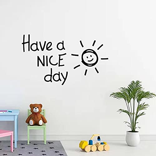 GADGETS WRAP Vinyl Decal Sticker Have a Nice Day Lovely Sun (Item Finish Size : 40cm x 23cm)