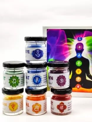 The Decor Affair Fragrances of Our 7 Chakra Aromatherapy Candles Transport You to a World of Peaceful Meditation, Healing, and Relaxation.