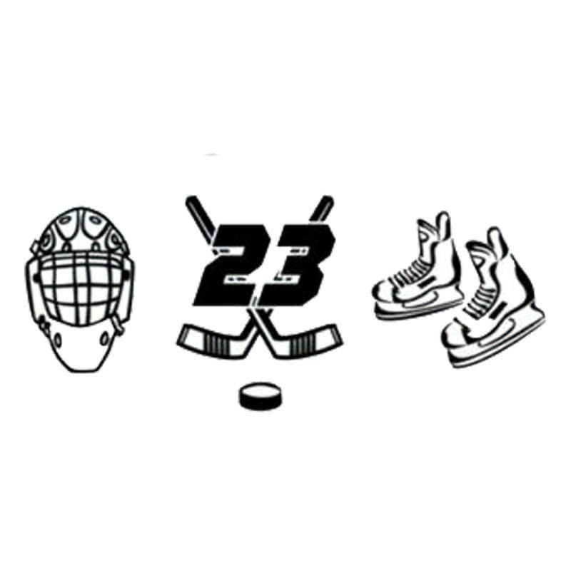 GADGETS WRAP Vinyl Wall Decal Sticker Fashion Sports Ice Hockey Personality Car Stickers