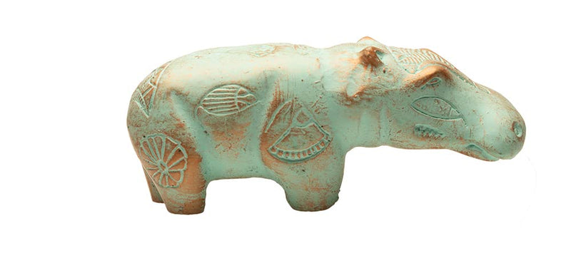 Discoveries Egyptian Imports Authentic Statue - Patina Finish - Hippo Goddess Taweret - 5.5" - Made in Egypt