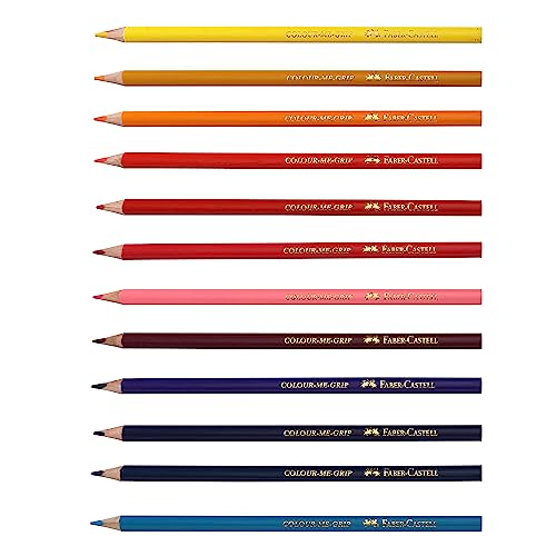 Faber-Castell Triangular Colour Pencils - Pack of 1 (Assorted)