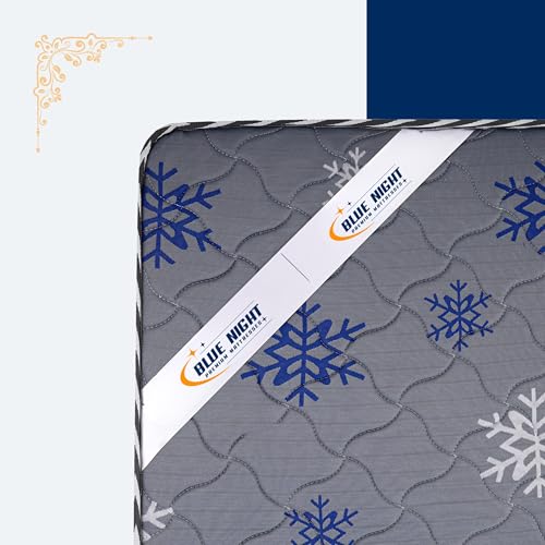 BLUENIGHT Star Premium Orthopedic Mattress | High-Density Rebonded PU Foam with Orthopedic Layer | Luxurious Comfort (Single Size, 72X35X6 inch)