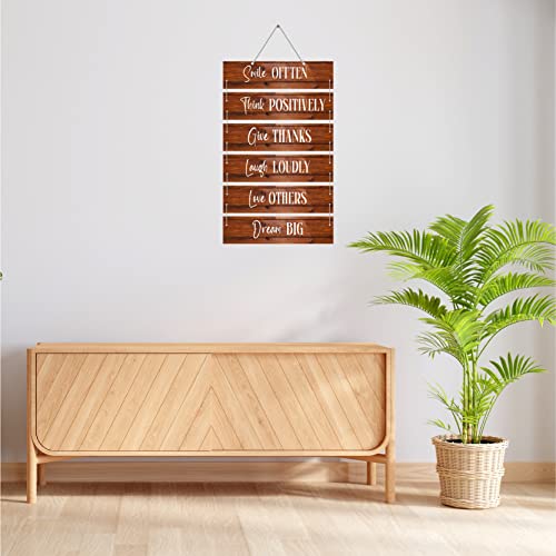 SIGNOOGLE® Positive Quotes Wooden Hanging For Home Living Room Bedroom Office Gift Wall Art MDF Decor