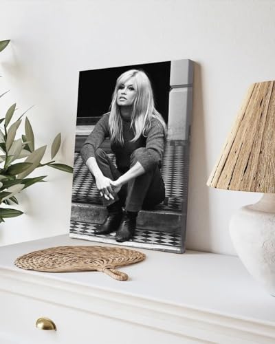 GADGETS WRAP Canvas Gallery Wrap Framed for Home Office Studio Living Room Decoration (9x11inch) - Brigitte Bardot IV