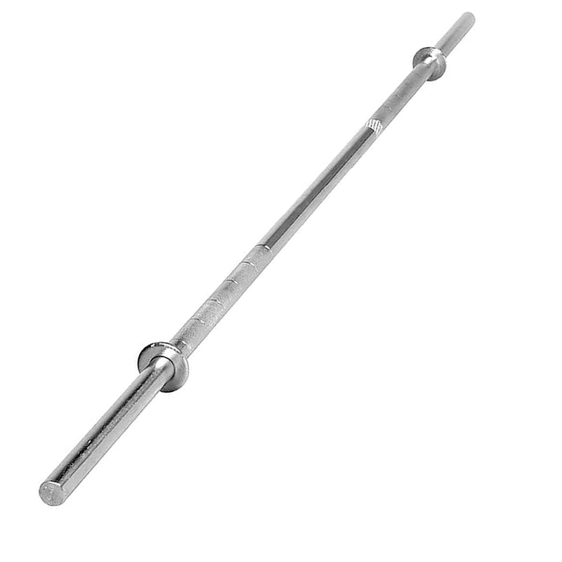 Gyming World™ Solid 28 mm ( 7 Feet ) Thickness Barbell | Standard Straight Weight Bar | with 4 Locks (Medium)