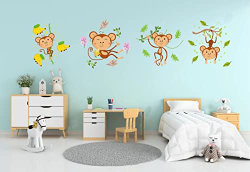 Decoreative munki Wall Paper Sticker