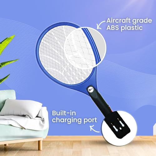 Mr. Right Mosquito Bat (CE Certified) Mosquito Racket Rechargeable | Made in India with 6 Months Warranty (Mustard Yellow)