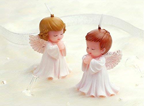 Babies Bloom Baby Shower Cake Toppers Birthday Candles Decorative Party Candles Little Angel Baby Shower Candle Gift Set (Set of 2)