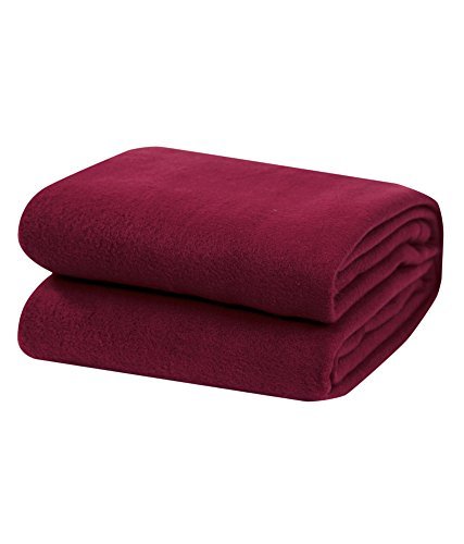 Exporthub Premium Red Polar Fleece Ac Blanket (Size-Single Bed, Red)