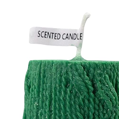 ATORSE® Mini Yarn Candle Flameless Decorative Romantic for Holiday Valentines Dating Green