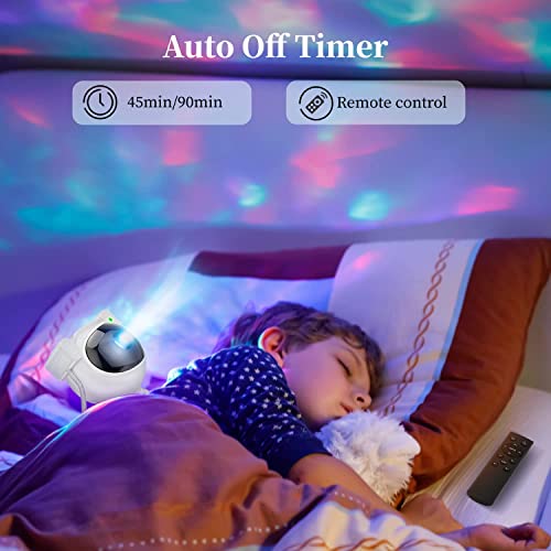 SEAHELTON Star Projector Night Lights,Kids Room Decor Aesthetic,Tiktok Astronaut Nebula Galaxy Projector Night Light,Remote Control Timing and 360°Rotation Magnetic Head,Lights for Bedroom