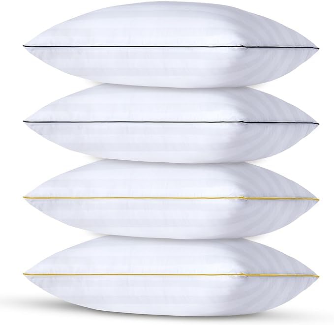 9villa Conjugated Micro Fiber Pillow 16 X 26 Inch Set Of 4 , Transparent