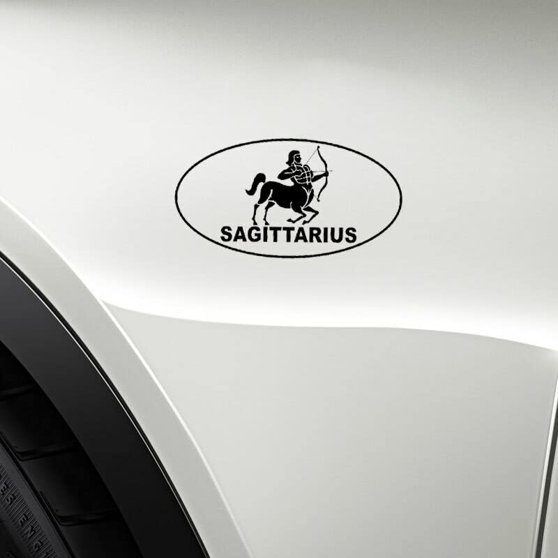 GADGETS WRAP Vinyl Wall Decal Sticker Sagittarius Oval Vinyl Decal Car Sticker