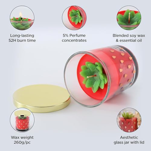 Heart Home Scented Candles | Fragrance Candles | Candles for Wedding | Candles for Bedroom | Birthday Candles | Valentines Day Gifts Candles | DY-230709B | Transparent