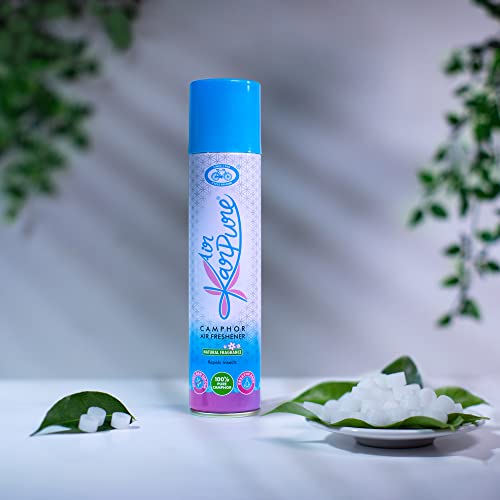 Cycle Pure Karpure Camphor Air Freshener Spray - Pack of 2 | Air Purifier for Bathroom, Toilets, Lounges, Homes, & Offices | Fragrant Room Sprays | Repels Insects | Original Camphor Fragrance