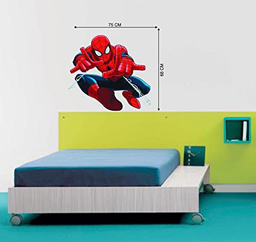 Techgifti Spider Man Wall Sticker for Living Room, Bed Room, Kide Room