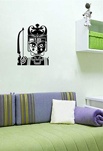 Ram Ji Face Self Adhesive VinylWaterproof Decorative Wall Stickers for Hall, Bedroom, Kitchen and Furniture