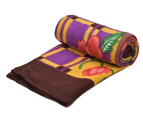 BENAVJI Printed Fleece Double Bed All Season Blanket Comforter Dohar 250TC - Pack of 5 (90 * 60, Printed) (10)