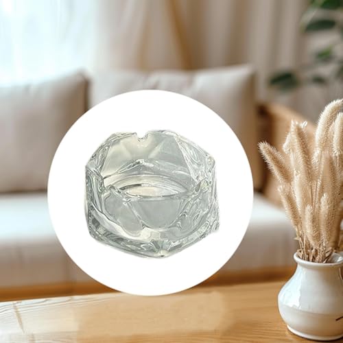 SHUBNALI Glass Ashtray Modern Craft Luxury Gift Ash Tray Holder for Home Tabletop color A