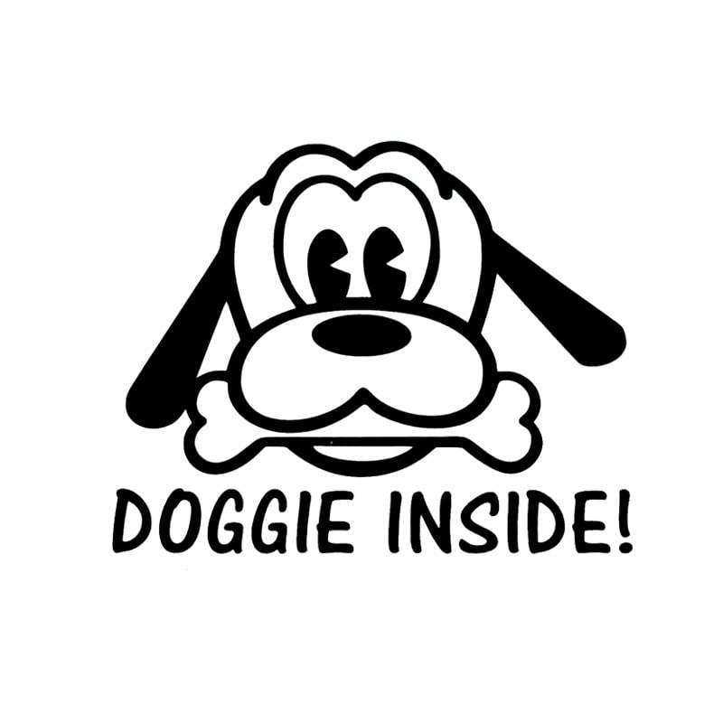 GADGETS WRAP Vinyl Wall Decal Sticker Doggie Inside Truck Windows Pet Puppy Baby Pluto Beagle Ca