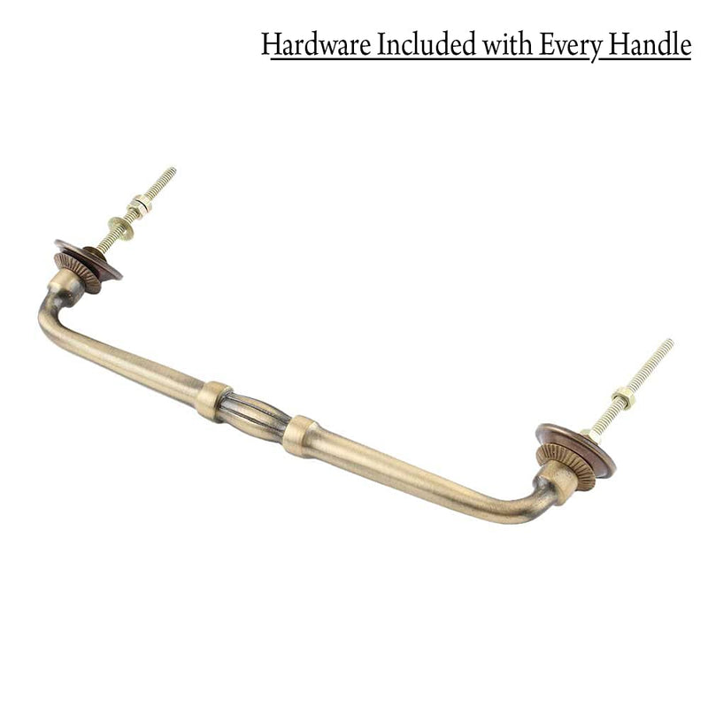 Indian-Shelf 1 Pack Ceramic Door Handles for Cabinets and Drawers White Dresser Pulls for Door Antique Hardware 8" Hole to Hole -BH-513-CRACK-104