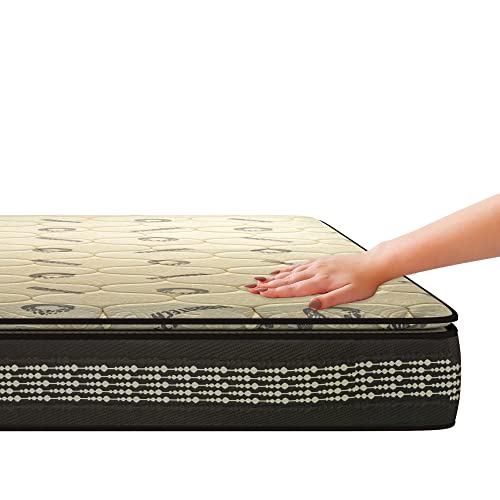 Sleepfresh Royale High Resilience Pocket Spring 8 Inch King Size Vibrotech Foam Mattress (75x72x8 Inches)