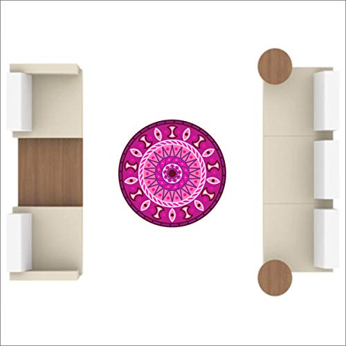 Diwali Special - Colourful Decorative Rangoli Sticker Size- 30 cm x 30 cm Set of 2 (AS160)