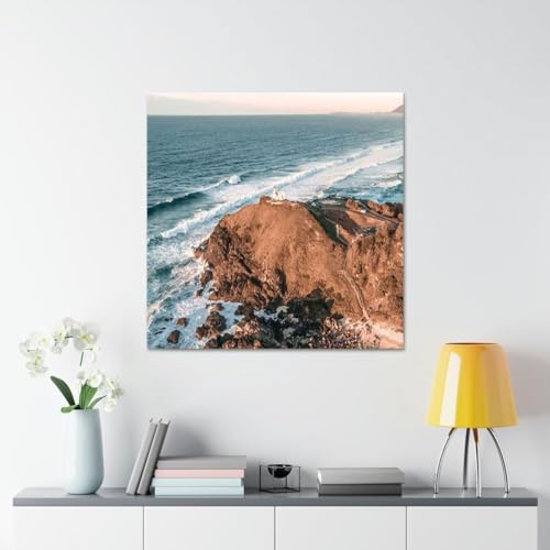 GADGETS WRAP Canvas Gallery Wrap Framed for Home Office Studio Living Room Decoration (17x17inch) - Port Macquarie Lighthouse