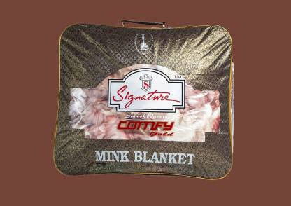 Signature Comfy Silky Soft Floral Single Bed Embossed Mink Blanket for Winters - Embossed Design That Will Enhance Your Room