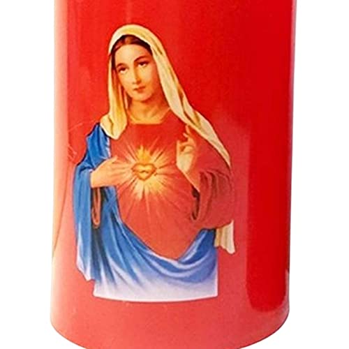 SAZ DEKOR Saint LED Candle Lamp Battery Operated for Christmas Virgin